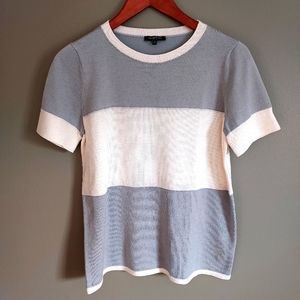 Lafayette 148 Color Block Silk Blend Sequin Sweater Size Medium